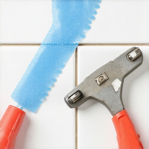 Close-up of waterproof membrane application in bathroom renovation