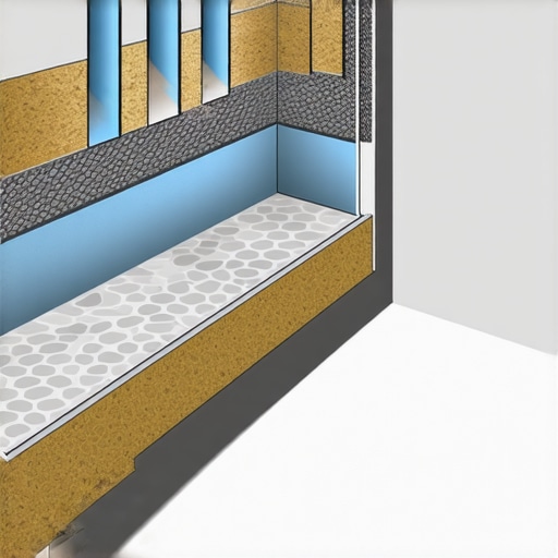 Professional waterproofing layers and sealing techniques in bathroom shower area.