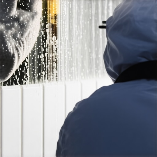 Expert applying waterproof membrane in shower area