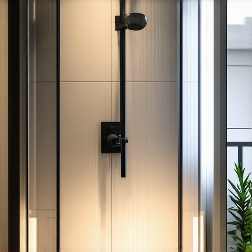 Contemporary bathroom with waterproof shower Modern bathroom with waterproof shower and stylish tiles