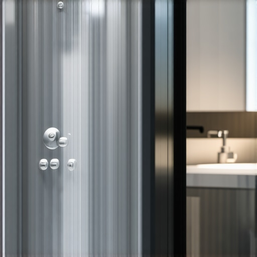 Luxury Bathroom Waterproofing and Stylish Carpet Choices High-quality waterproof shower panels and stain-resistant carpets in a contemporary home setting.