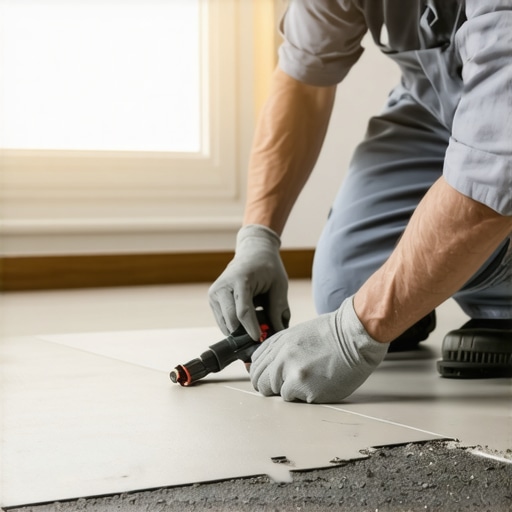 How to Fix a Pinhole in Your Floor Leveler Before the Tile Goes Down