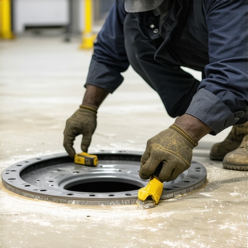 How to Remove Dried Floor Leveler from a Metal Drain Flange