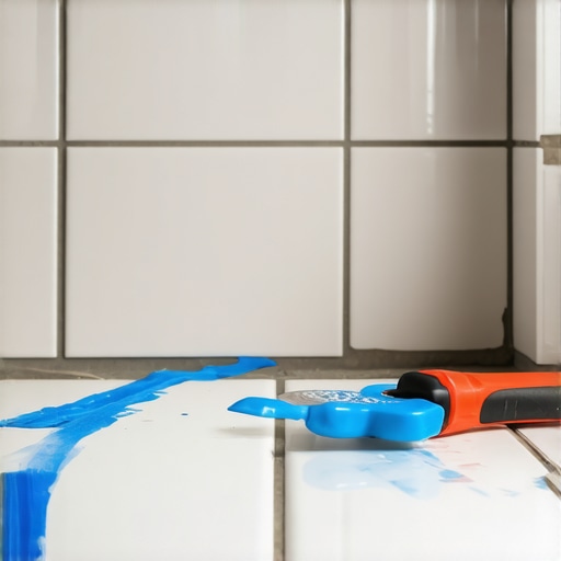 The 'Blue Tape' Method for Getting Perfectly Straight Grout Lines in Your Shower Niche