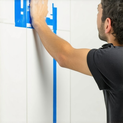 The 'Blue Tape' Method for Perfectly Straight Shower Silicone Lines