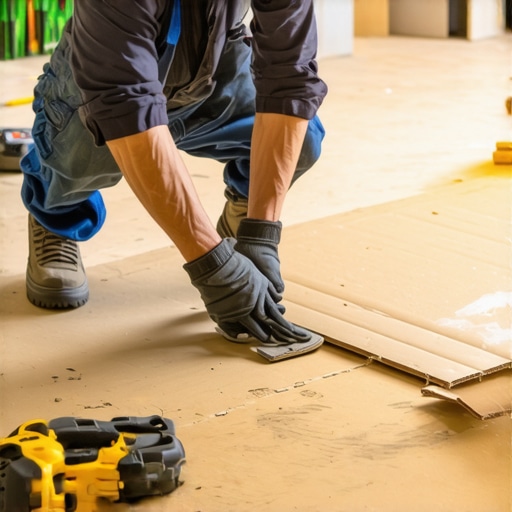 The Cardboard Shim Trick for Uneven Subfloors