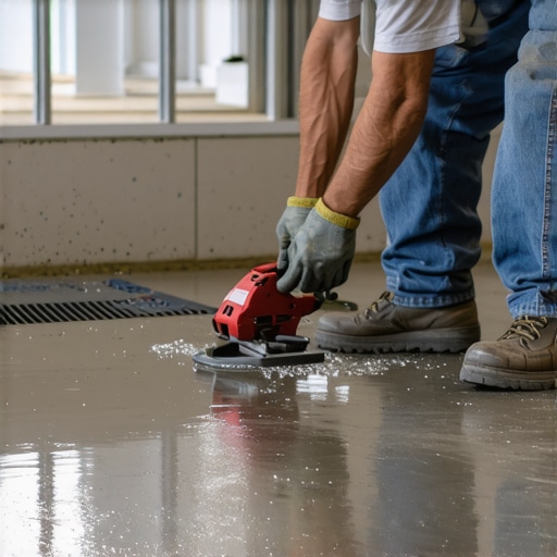 The Secret to Leveling a Concrete Floor That Slopes to a Floor Drain