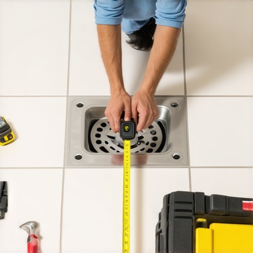 The 'Tape Measure' Trick for Centering Your Shower Drain Perfectly