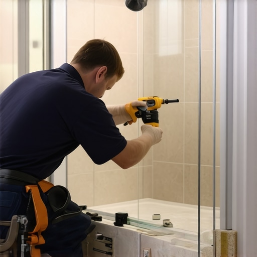 How to Anchor a Glass Door to a Tiled Shower Curb Safely