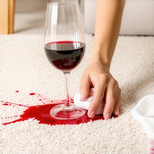 How to Clean Red Wine Stains from Carpet Using Only Cold Water