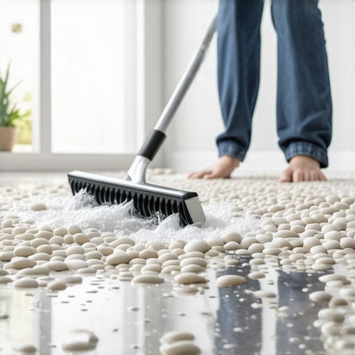 How to Squeegee a Pebbled Shower Floor Without Catching the Grout