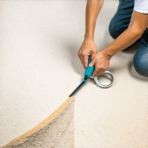 How to cut carpet around a round pipe without a gap