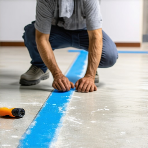 The 'Blue Chalk' Method for Checking Floor Leveler Flatness