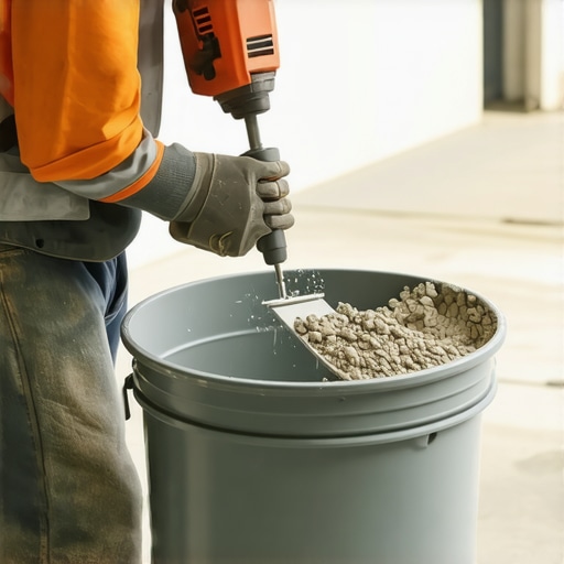 The 'Bucket' Trick for Mixing Self-Leveling Compound Without Lumps