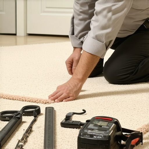 The 'Dime Test' for checking carpet stretch tension