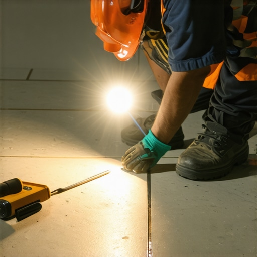 The Flashlight Check for High Spots Before Laying Large Format Tile