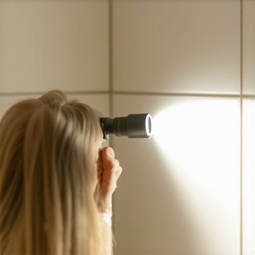 The Flashlight Test for Finding Grout Pinholes in Shower Walls