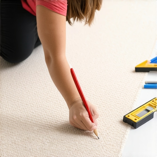 The Pencil Line Method for Tracking Carpet Stretch Progress