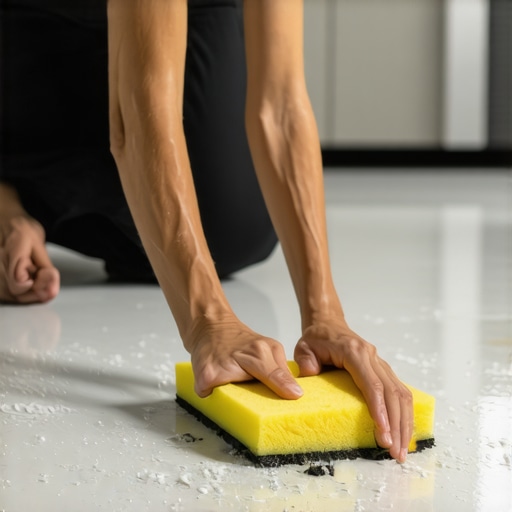 The Sponge Test for Checking if Your Floor Primer is Still Tacky
