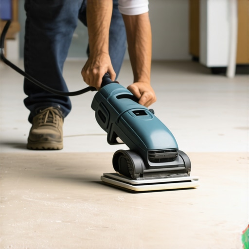 How to Sand Down High Spots in Cured Floor Leveler Without a Dust Cloud