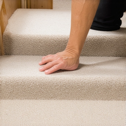 The 'Dime Test' for Checking Carpet Tension on Stair Treads