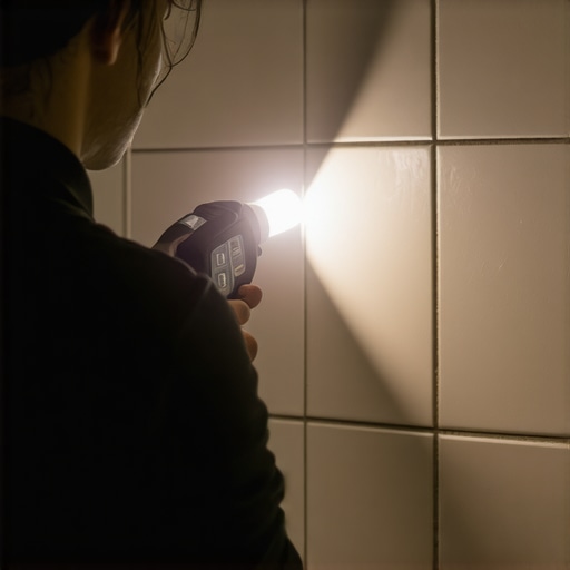 The 'Flashlight Test' for Finding Hidden Grout Pinhole Leaks