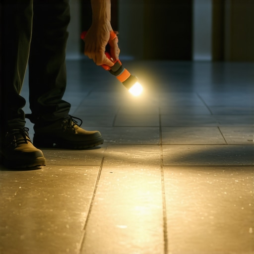 The Flashlight Trick for Checking Grout Consistency in Large Rooms