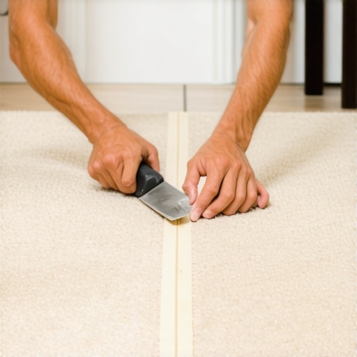 The 'Masking Tape' Trick for Cutting Carpet Straight