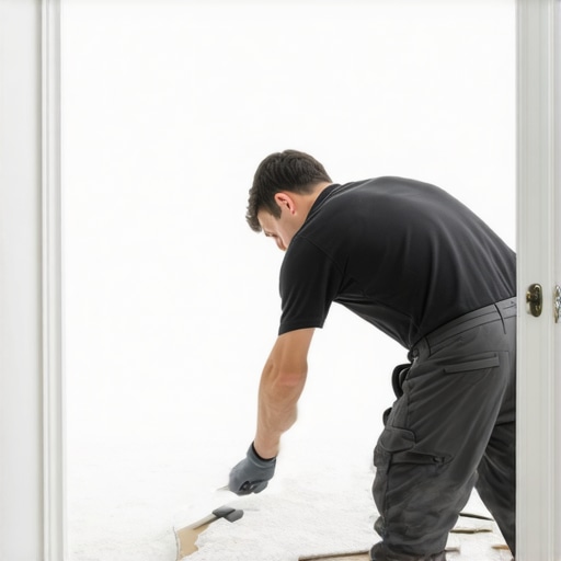 The Secret to Trimming Carpet Around Round Door Casings