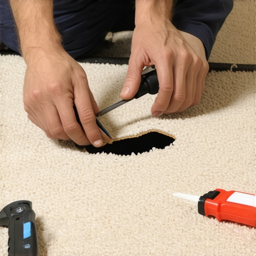 How to Patch a Hole in Your Carpet Using a Hidden Closet Scrap