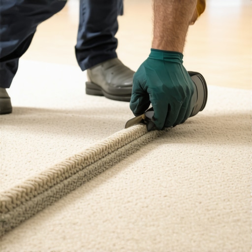 The 'Double-Cut' Trick for Invisible Carpet Seams in Large Rooms