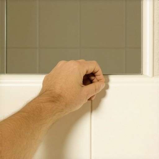 The 'Mirror Trick' for Checking the Back of a Shower Niche