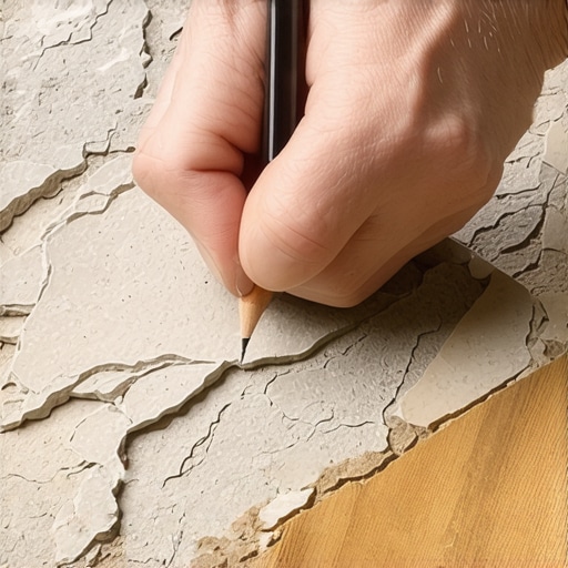 The 'Pencil Method' for Scribing Laminate Around a Stone Fireplace