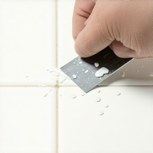 The 'Razor Blade' Hack for Removing Paint Over-Spray from Tile